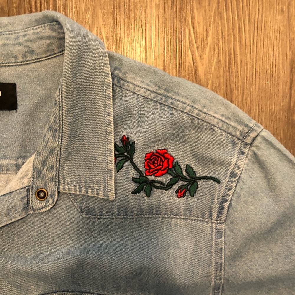 Denim button up. - Picture 3 of 3